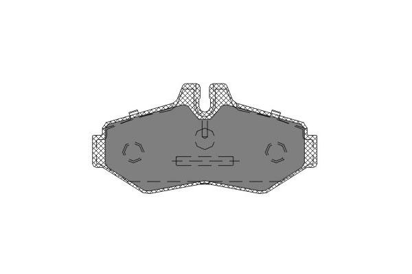 SCT SP 233 Тормозные колодки (комплект 4 шт.) SP233