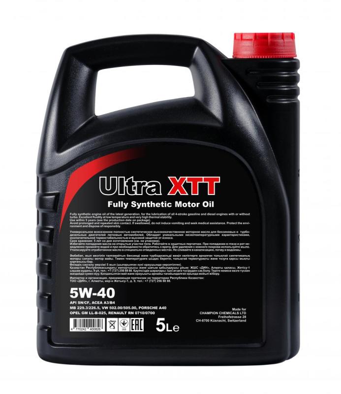 9701 CHEMPIOIL ULTRA XTT 5W40 5 л. Синтетическое моторное масло 5W-40 