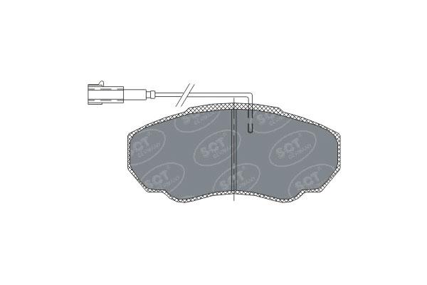 SCT SP 318 Тормозные колодки (комплект 4 шт.)