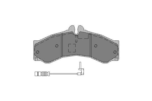 SCT SP 132 Тормозные колодки (комплект 4 шт.) SP132