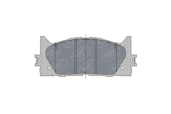 SCT SP 325 Тормозные колодки (комплект 4 шт.)