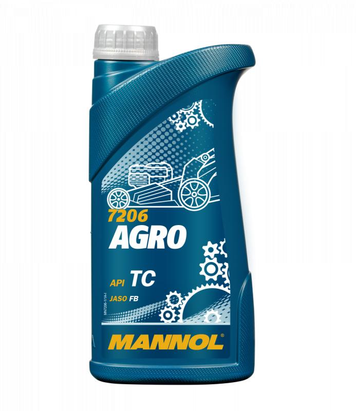 7206 MANNOL AGRO 1 л. Моторное масло для 2Т двигателей садового оборудования