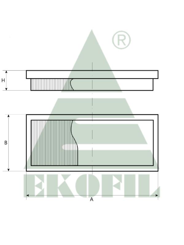 EKO-04.53 EKOFIL Салонный фильтр EKO0453