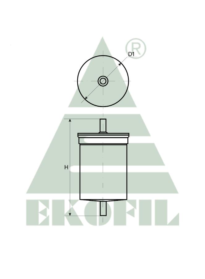 EKO-03.05 EKOFIL Топливный фильтр (клипсы, пластиковый корпус) EKO-03.05 EKOFIL Топливный фильтр (клипсы, пластиковый корпус)
