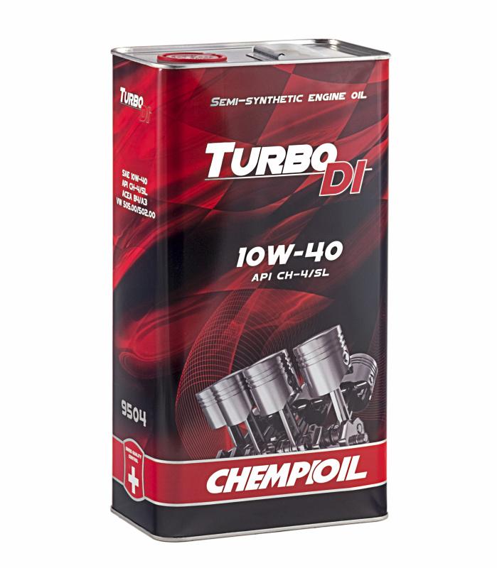 9504 CHEMPIOIL TURBO DI 10W-40 5 л. (metal) Полусинтетическое моторное масло 10W40