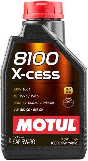 MOTUL 8100 X-CESS 5W30 1 л. Синтетическое моторное масло 5W-30
