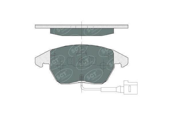 SCT SP 367 Тормозные колодки (комплект 4 шт.)