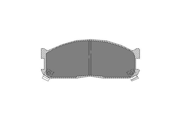 SCT SP 128 Тормозные колодки (комплект 4 шт.) SP128