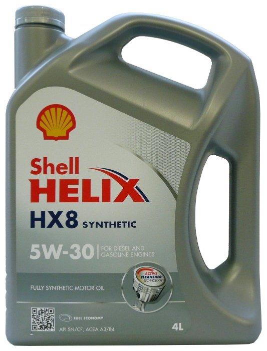 Shell Helix HX8 Syn 5W-30 4 л. масло моторное синтетическое 5W30 4 л.