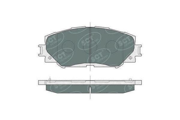 SCT SP 377 Тормозные колодки (комплект 4 шт.) SP377