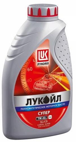 ЛУКОЙЛ SUPER 5W40 1 л. Полусинтетическое моторное масло 5W-40