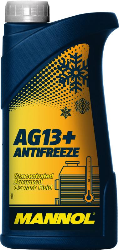 qqqq4114 MANNOL ANTIFREEZE ADVANCED AG13+ 1 л. Концентрат охлаждающей жидкости желтый