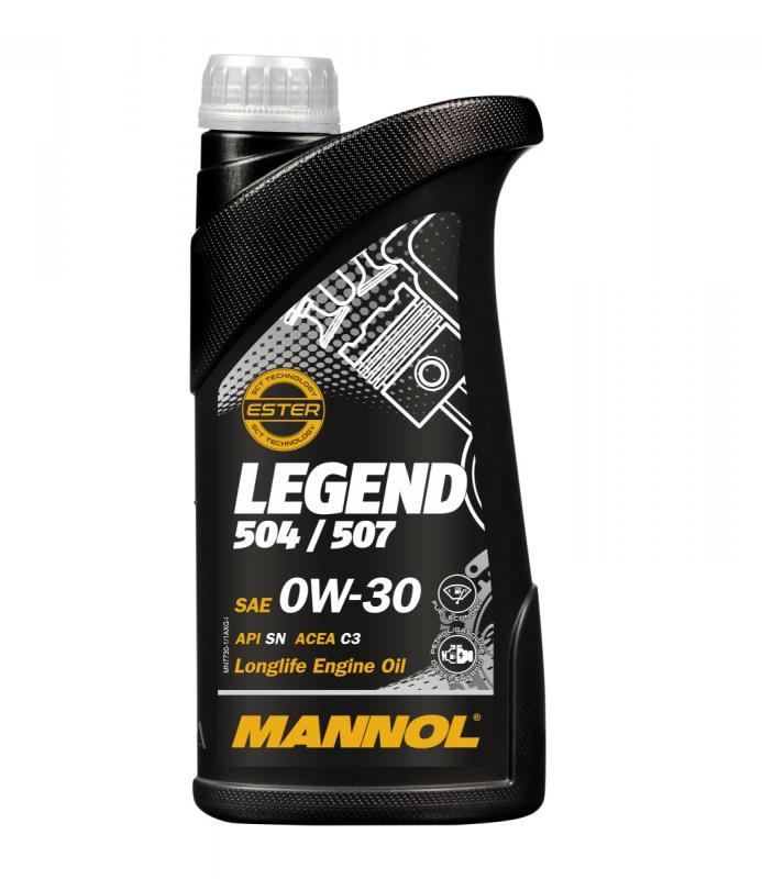 7730 MANNOL LEGEND 504/507 0W30 1 л. Синтетическое моторное масло 0W-30 