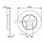 BOSCH 0986479S50 Диск торм.зад. MAZDA 3 03-14