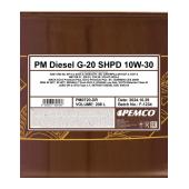 PEMCO DIESEL G-20 SHPD 10W30 208 л. Синтетическое моторное масло 10W-30
