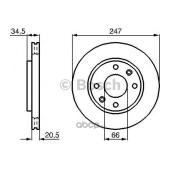 BOSCH 0986478370 Диски торм.PEUGEOT 106-309 91-2002 = 0 986 478 370