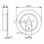 BOSCH 0986479R14 Диск торм.зад. NISSAN QASHQAI (J10) 06-14