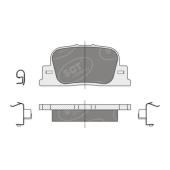 SCT SP 335 Тормозные колодки (комплект 4 шт.) SP335