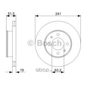 BOSCH 0986479377 Диск торм.HYUNDAI ACCENT 00-05