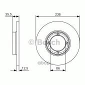 BOSCH 0986479R81 Диск торм.CHEVROLET SPARK 05-/DAEWOO MATIZ 98- передний