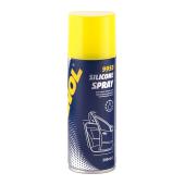 9953 MANNOL SILICON SPRAY 200 мл. Силиконовая водоотталкивающая смазка