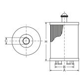 SCT SH 4091 Масляный фильтр SH4091