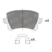 SCT SP 708 Тормозные колодки (комплект 4 шт.) SP708