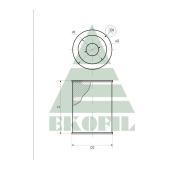 EKO-02.196 EKOFIL Масляный фильтр гидросистемы EKO02196