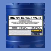 7720 MANNOL CERAMIC 5W30 20 л. Синтетическое моторное масло 5W-30
