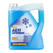 4011 MANNOL ANTIFREEZE LONGTERM AG11 5 л. Готовый раствор охлаждающей жидкости антифриз синий