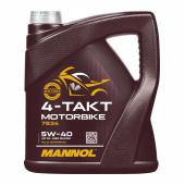 7834 MANNOL 4-TAKT MOTORBIKE 5W40 4 л. Синтетическое моторное масло 5W-40