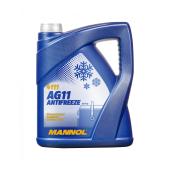 4111 MANNOL ANTIFREEZE LONGTERM AG11 5 л. Концентрат антифриз синий