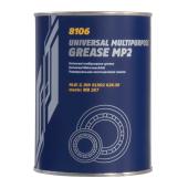 8106 MANNOL MP-2 UNIVERSAL MULTIPURPOSE GREASE MP2 800 гр. Многоцелевая густая смазка