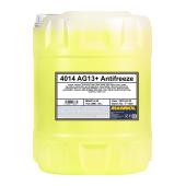 4014 MANNOL ANTIFREEZE ADVANCED AG13+ 20 л. Готовый раствор охлаждающей жидкости желтый