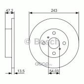 0986479R87 BOSCH ТОРМОЗНОЙ ДИСК ПЕРЕДНИЙ