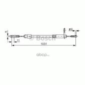 BOSCH 1987477850 Трос, стояночная тормозная система