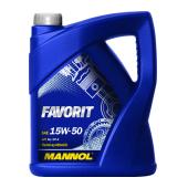 7510 MANNOL FAVORIT 15W50 5 л. Полусинтетическое моторное масло 15W-50
