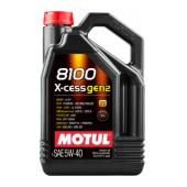 MOTUL 8100 X-CESS GEN2 5W40 4 л. Синтетическое моторное масло 5W-40