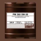 PEMCO 360 5W30 20 л. Синтетическое моторное масло 5W-30