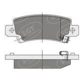 SCT SP 350 Тормозные колодки (комплект 4 шт.)