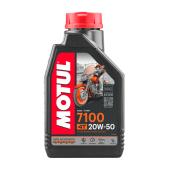 MOTUL 7100 4T 20W50 1 л. Синтетическое моторное масло 20W-50