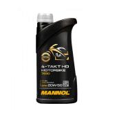 7830 MANNOL 4-TAKT MOTORBIKE HD 20W50 1 л. Синтетическое моторное масло для 4Т двигателей 20W-50
