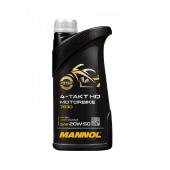 7830 MANNOL 4-TAKT MOTORBIKE HD 20W-50 1 л. Синтетическое моторное масло для 4Т двигателей 20W50