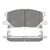 SCT SP 348 Тормозные колодки (комплект 4 шт.) SP348