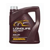 7715 MANNOL LONGLIFE 504/507 5W30 4 л. Синтетическое моторное масло 5W-30