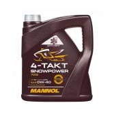 7212 MANNOL 4-TAKT SNOWPOWER 0W40 4 л. Синтетическое моторное масло для снегоходов 0W-40