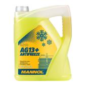 4014 MANNOL ANTIFREEZE ADVANCED AG13+ 5 л. Готовый раствор охлаждающей жидкости желтый