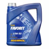 7510 MANNOL FAVORIT 15W50 5 л. Полусинтетическое моторное масло 15W-50