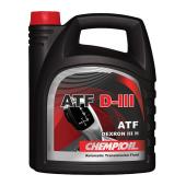 8902 CHEMPIOIL ATF D-III 4 л. Синтетическое масло для АКПП, ГУР 