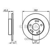 0986478114 BOSCH ТОРМОЗНОЙ ДИСК ПЕРЕДНИЙ